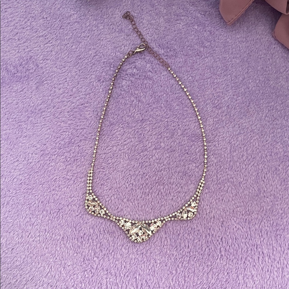 Kate Spade Silver Crystal Necklace